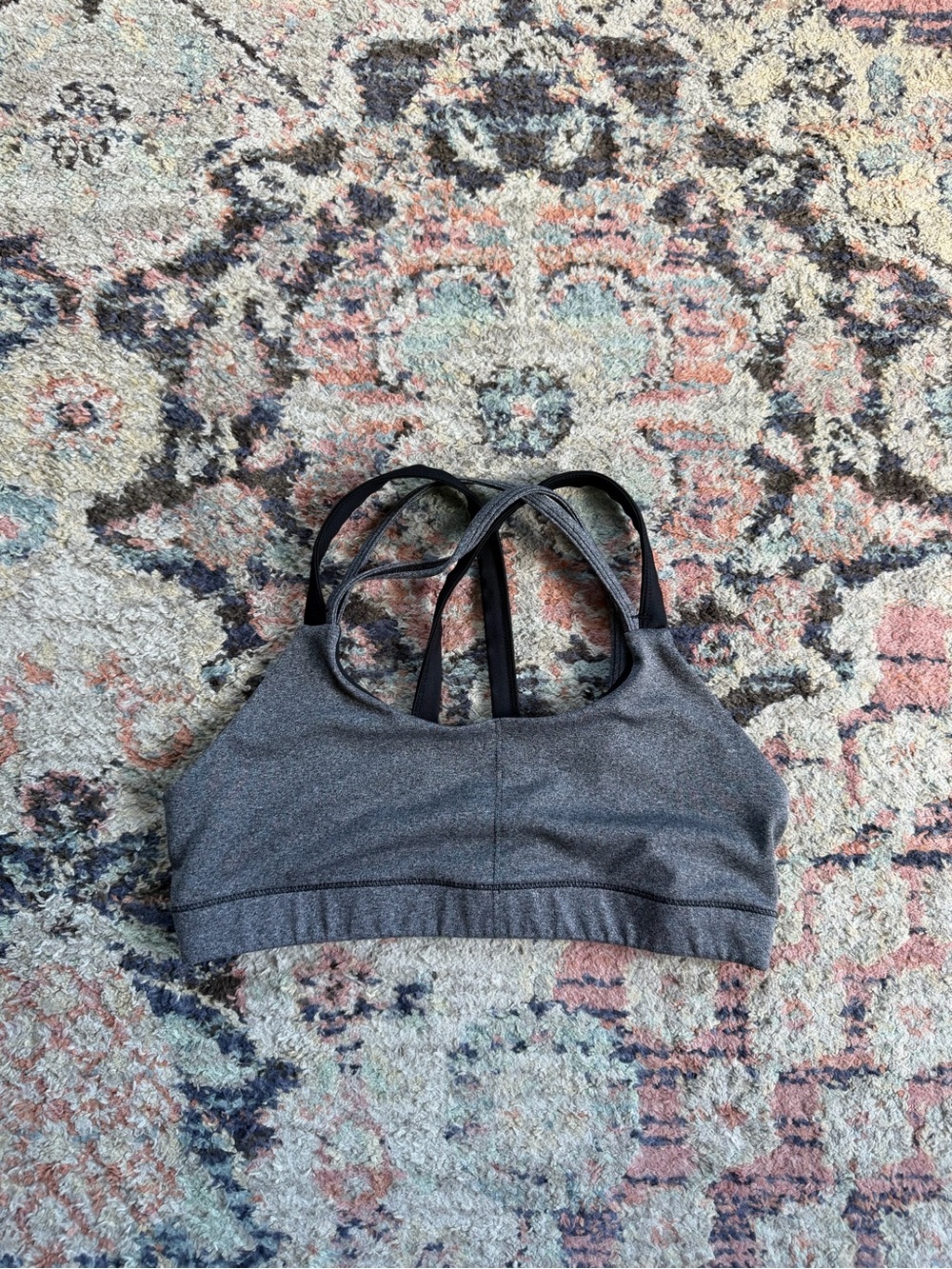 Gray Sports Bra